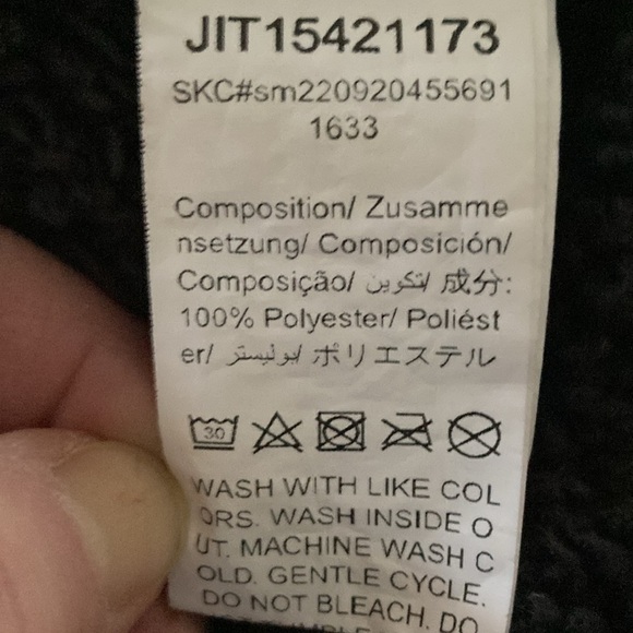 Manfinity black XL pullover hoodie fuzzy Y2K cozy mens quarter zip - Picture 4 of 7